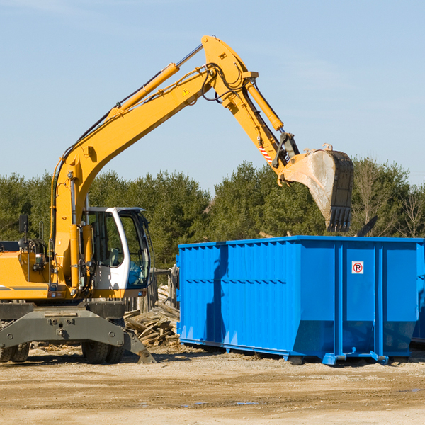 what happens if the residential dumpster is damaged or stolen during rental in Edgemont